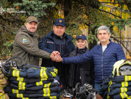 ПОЖЕЖНІ ХАРКІВЩИНИ ГАСИТИМУТЬ ВОГОНЬ В НІМЕЦЬКОМУ СПЕЦОДЯЗІ